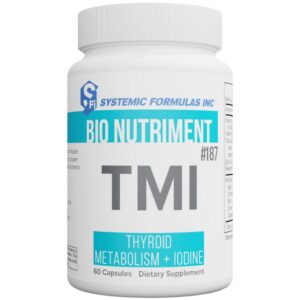 Frasco de Systemic Formulas Bio Nutriment TMI Thyroid Metabolism + Iodine