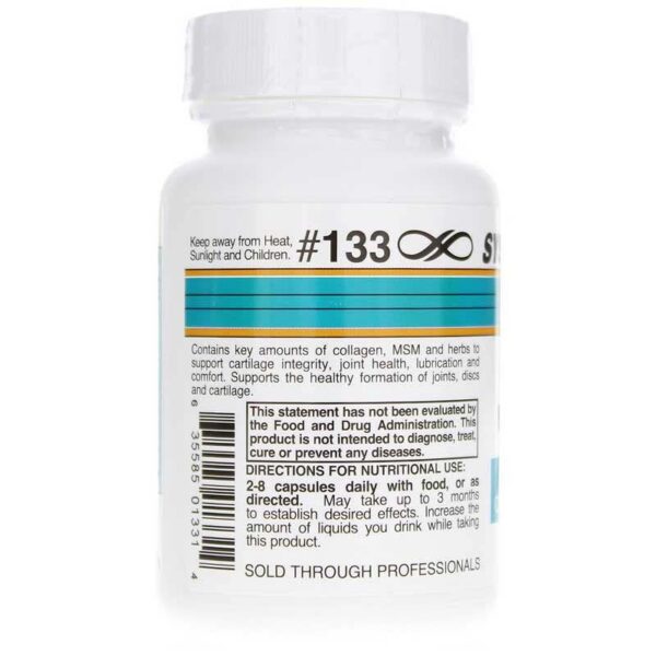 Vista lateral del frasco Systemic Formulas JOT