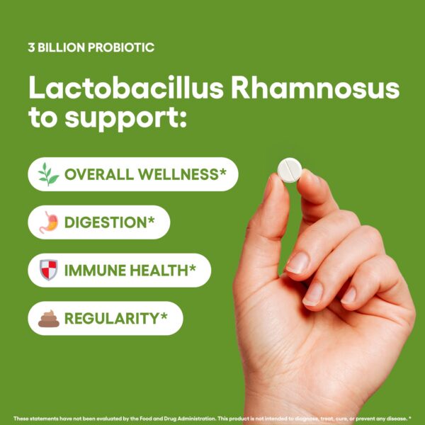 Tabla de información nutricional Lactobacillus Rhamnosus suplemento