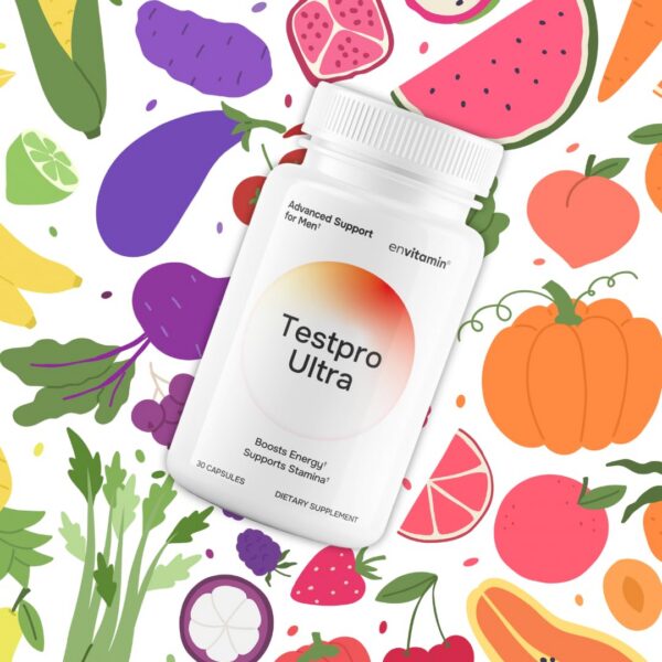 tabla de ingredientes envitamin Testpro Ultra multivitaminico para hombres