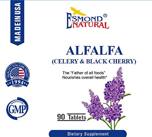 Tabla nutricional Esmond Natural alfalfa apio cereza negra