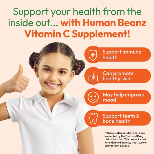 Version 1.0.0 Tabla nutricional gomitas Human Beanz vitamina C para niños
