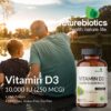 Tabla nutricional de vitamina D3 en la etiqueta