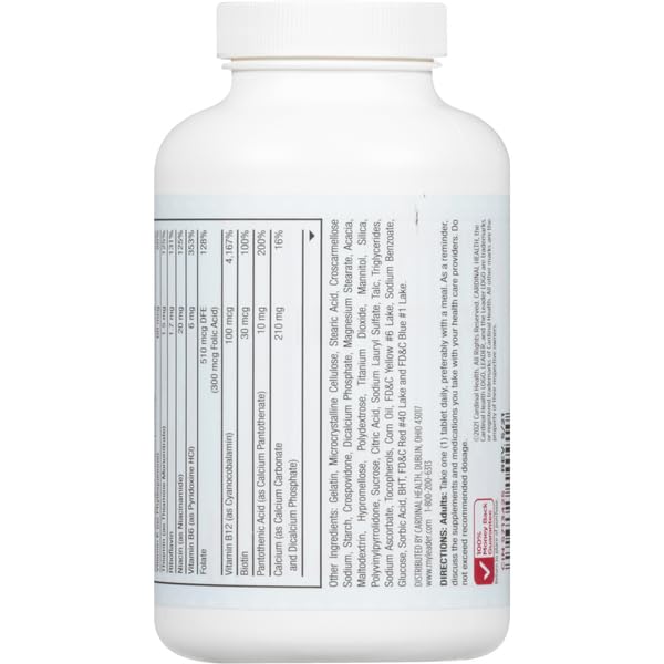 Detalle de tabletas en frasco