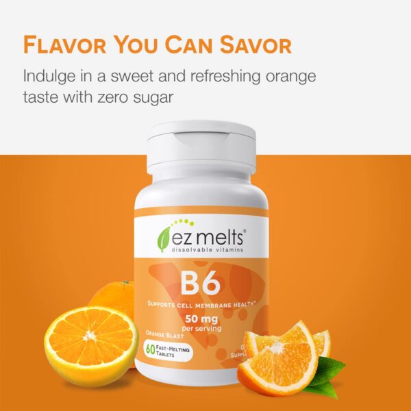 Tablet disoluble vitamina B6 EZ Melts textura