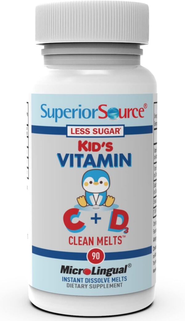 Tablet disolviéndose Superior Source Clean Melts para niños
