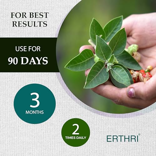 Tablet ERTHRI Ashwagandha suplemento ayurvédico natural