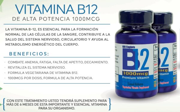 Tablet Nutrisalud Vitamina B12 1000 mcg paquete de 100