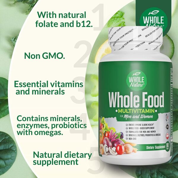 Version 1.0.0 Tablet Whole Nature multivitamínico completo vegano
