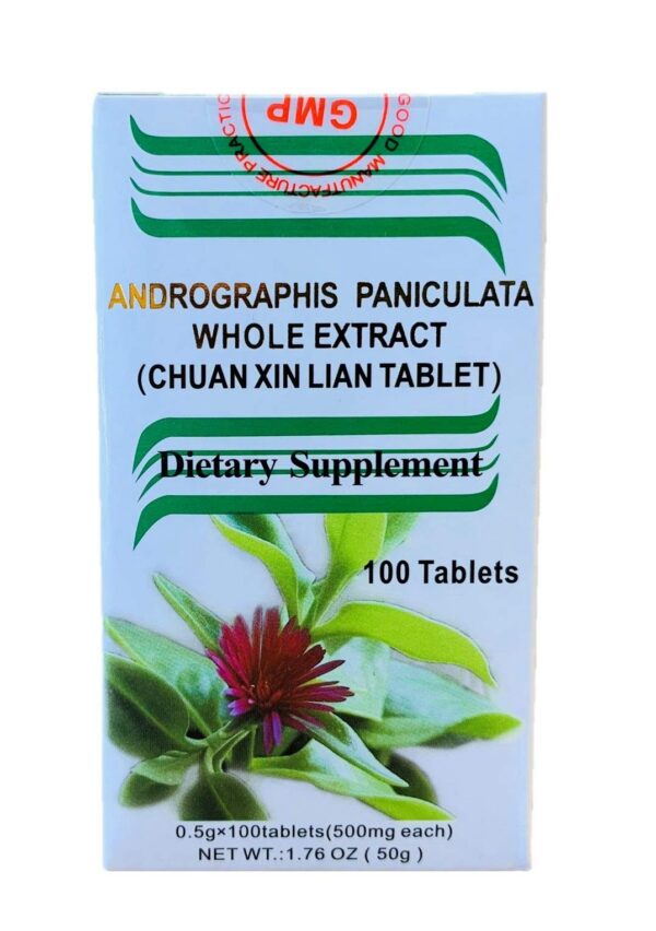 Version 1.0.0 Tabletas de 500 mg de Andrographis