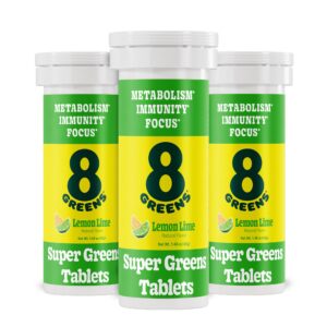 Tabletas 8Greens Supergreens para metabolismo e inmunidad