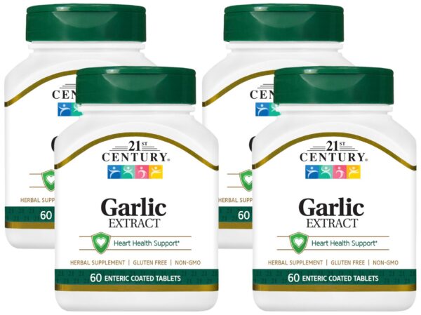 Tabletas de ajo sin olor 21st Century caja frontal