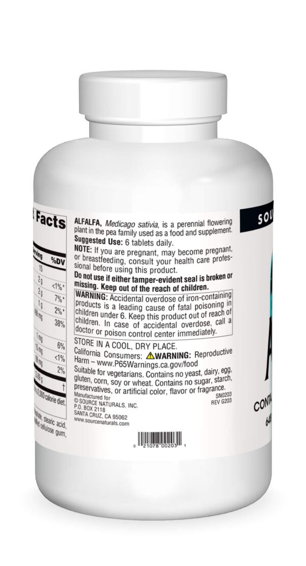 Version 1.0.0 Tabletas alfalfa Medicago sativia para salud natural