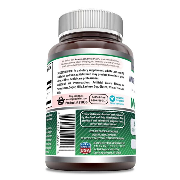 tabletas amazing formulas melatonina 5mg sin sabor