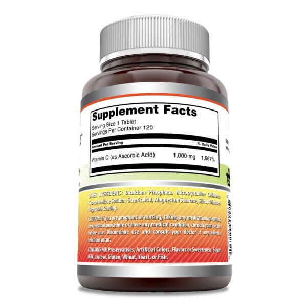 Tabletas Amazing Formulas Vitamina C 1000 mg
