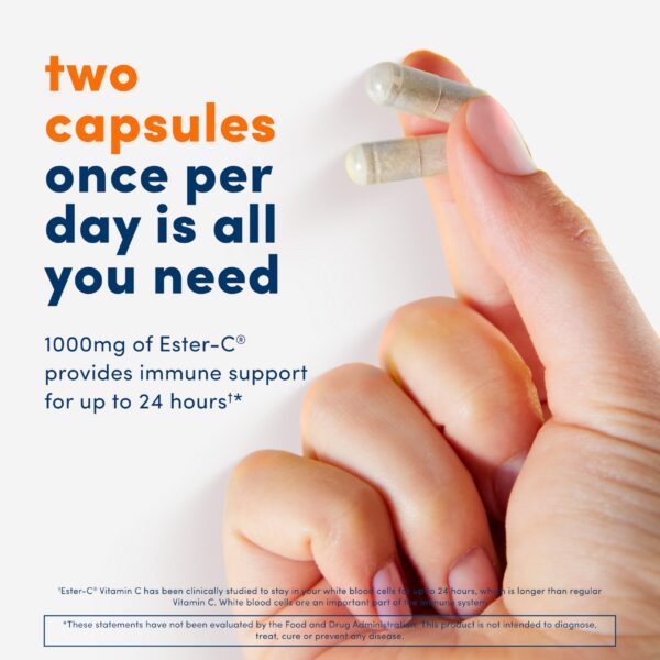 Detalle de etiqueta Ester-C no ácido