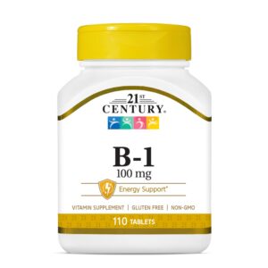 Tabletas B-1 100mg 21st Century 110 unidades