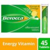 Tabletas Berocca con 12 vitaminas y minerales