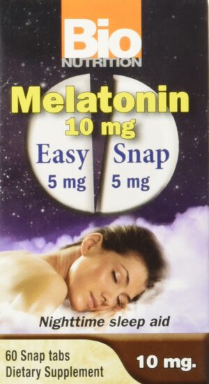 Tabletas Bio Nutrition Melatonina 10 mg 60 unidades sin trigo ni lácteos