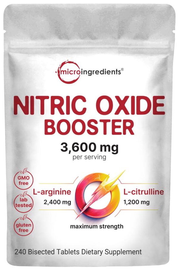 Tabletas bisectadas Micro Ingredients para óxido nítrico y energía