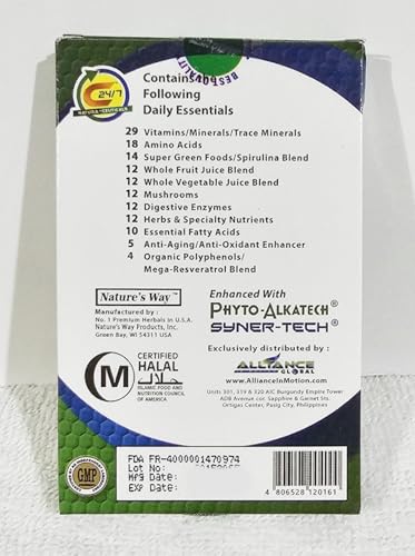 Version 1.0.0 Tabletas C24/7 Natura-Ceutical suplemento dietético