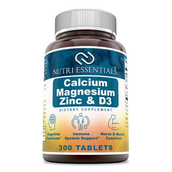 Tabletas Nutri Essentials calcio magnesio zinc