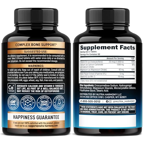 Tabletas de calcio NUTRAHARMONY