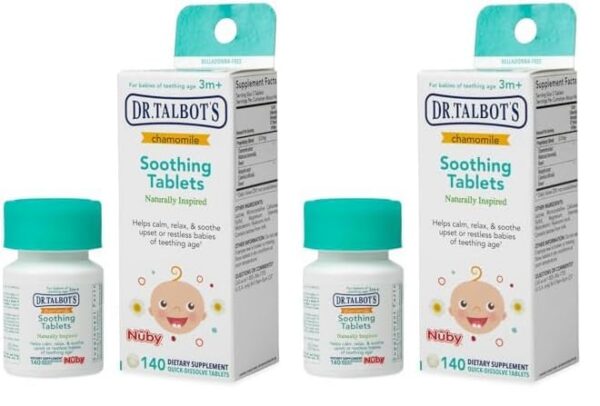 Tabletas calmantes manzanilla Dr Talbot paquete 140 unidades