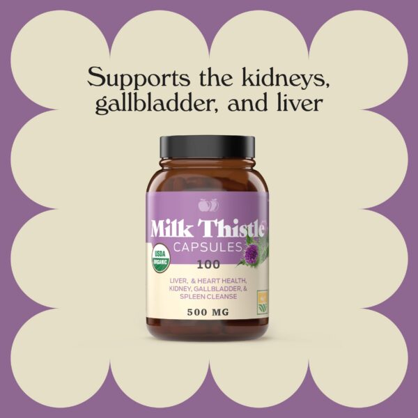 Tabletas cápsulas cardo mariano Complete Natural Products 100 pastillas