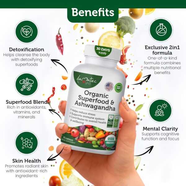 Tabletas cápsulas suplemento AAMATEC LIFE superalimentos