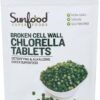 Tabletas de clorella Sunfood Superfoods bolsa 4 oz