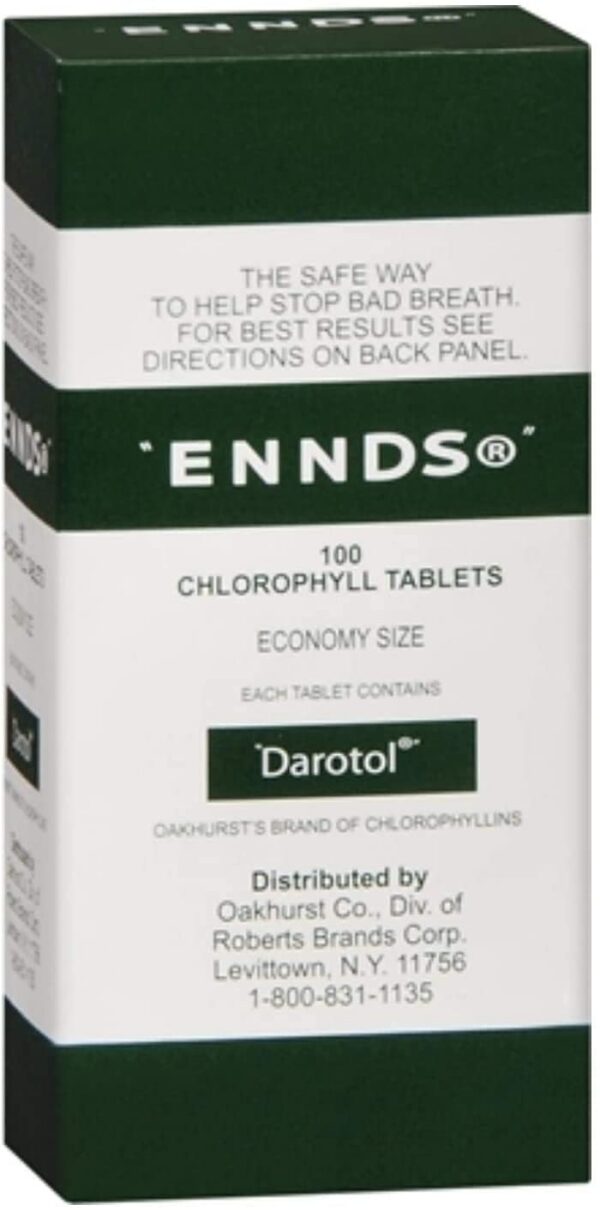 Tabletas de clorofila Ennds paquete de 4 frascos