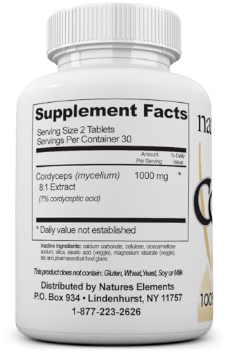 Tabletas de cordyceps 180 unidades