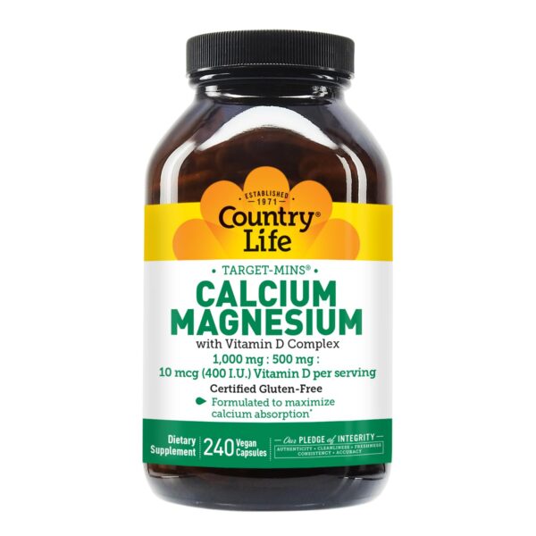 Tabletas Country Life Calcio Magnesio Vitamina D