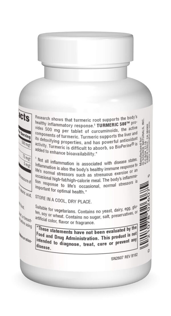 tabletas de cúrcuma 120 unidades Source Naturals