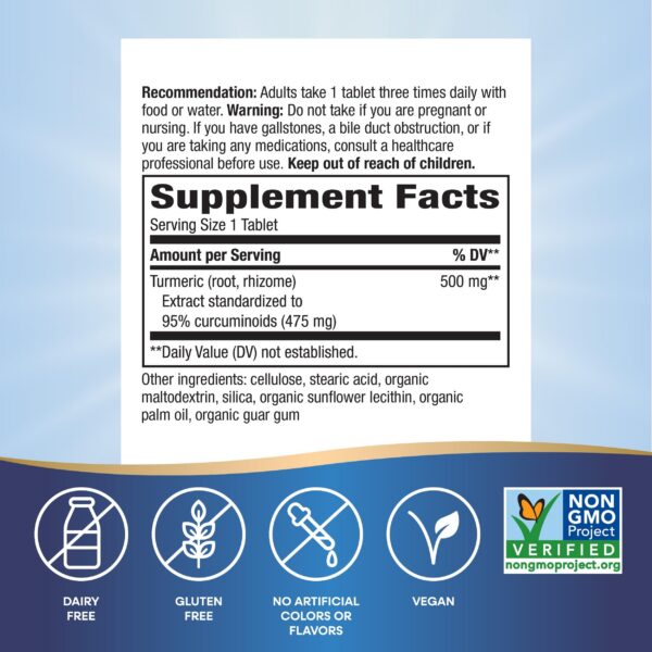 Tabletas de cúrcuma Nature's Way para salud articular