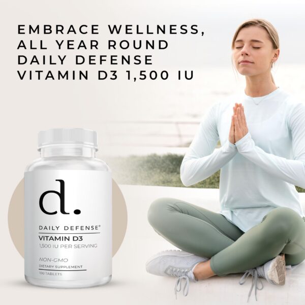 Version 1.0.0 Tabletas Daily Defense vitamina D3 para soporte inmunológico