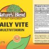 Tabletas Daily Vite sin gluten ni conservantes