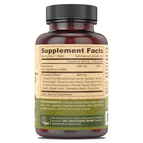 Tabletas DEVA para asistencia vegana del colon