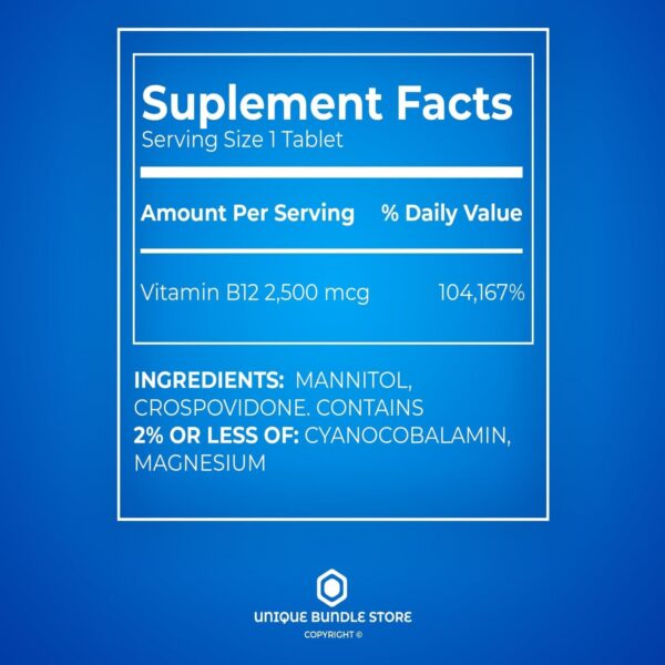 Frasco con tapa y etiqueta de B12