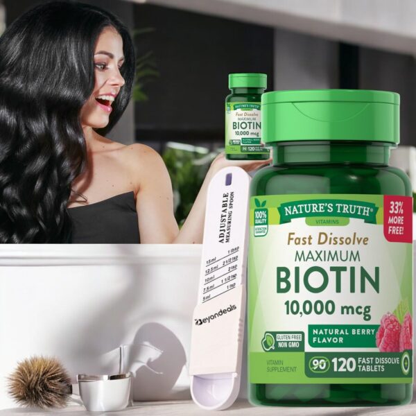Tabletas disolución rápida biotina Nature's Truth