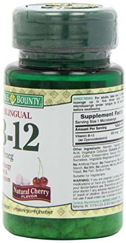 Version 1.0.0 Tabletas disolución rápida vitamina B-12 Nature's Bounty