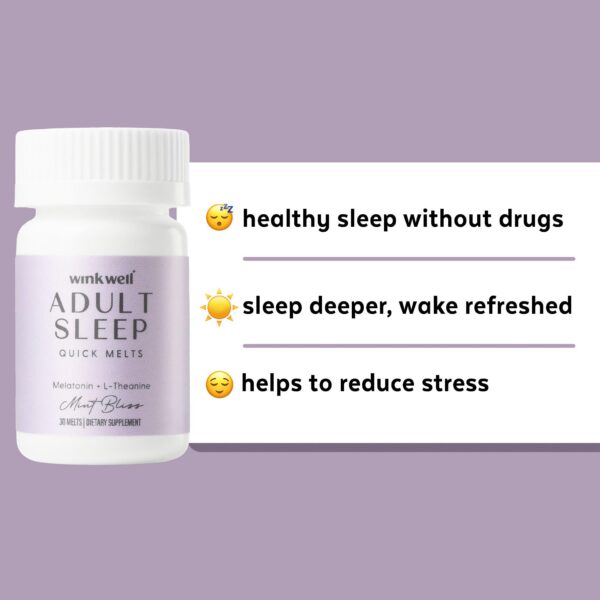 Tabletas para dormir fáciles de disolver Wink Well para adultos