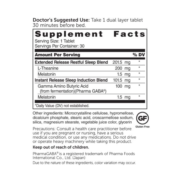 Tabletas Dr Whitaker Restful Night para dormir mejor