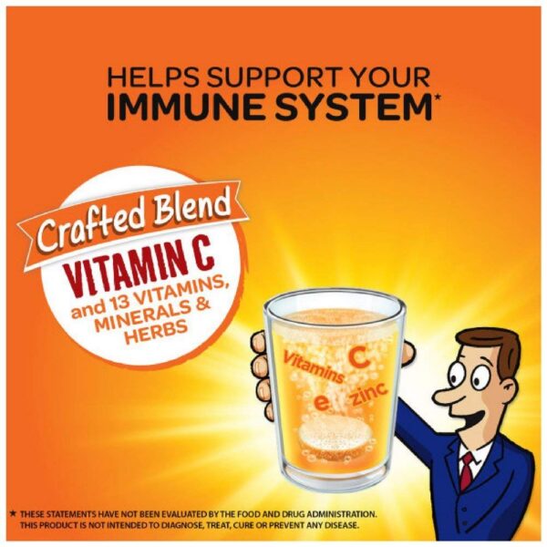 Tabletas efervescentes Airborne sabor naranja fuerte