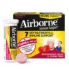 Tabletas efervescentes Airborne vitamina c 1000 mg sabor muy berry