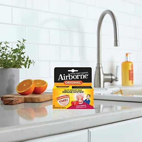Version 1.0.0 Tabletas efervescentes Airborne vitamina C sabor Very Berry