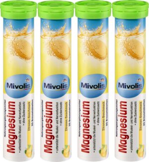 Tabletas efervescentes de magnesio Mivolis 4 paquetes