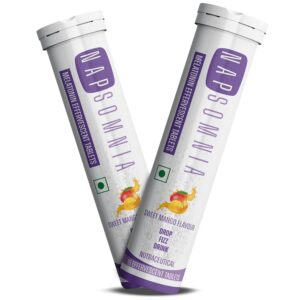 Tabletas efervescentes de melatonina sabor mango NAPSOMNIA 30 unidades