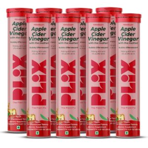 Tabletas efervescentes de vinagre de sidra de manzana PLIX paquete rojo